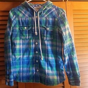 Hooded flannel